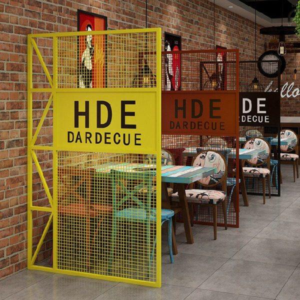 餐厅酒吧吊顶工业风格烧烤店铁艺隔断屏风办公火锅店装饰墙面LOGO,商业/办公家具,办公屏风/隔断,淘宝优惠券,粉丝福利购,淘宝优惠卷