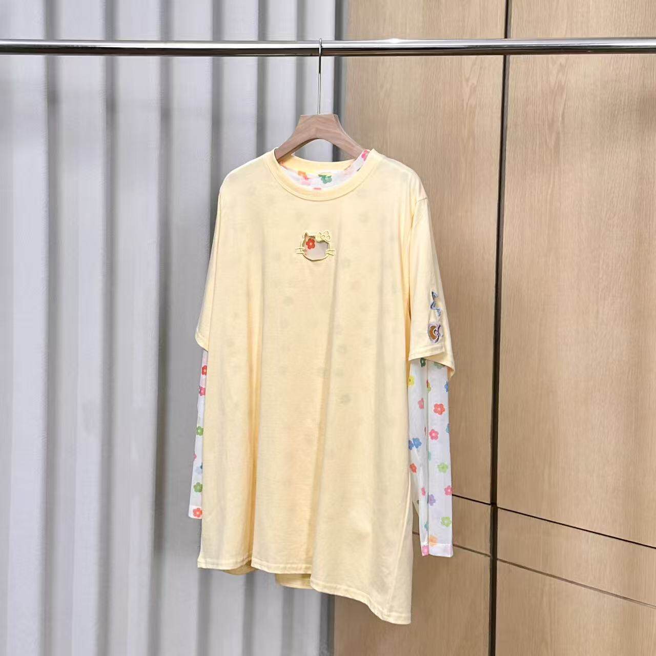 【妍妍粉丝专享】26春季新款真两件卡通印花T恤ONST228615961