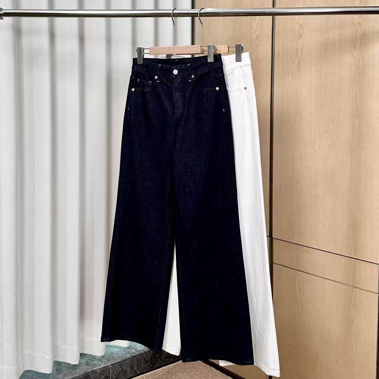 【妍妍粉丝专享】立体解构大阔牛仔裤ONKN04615966