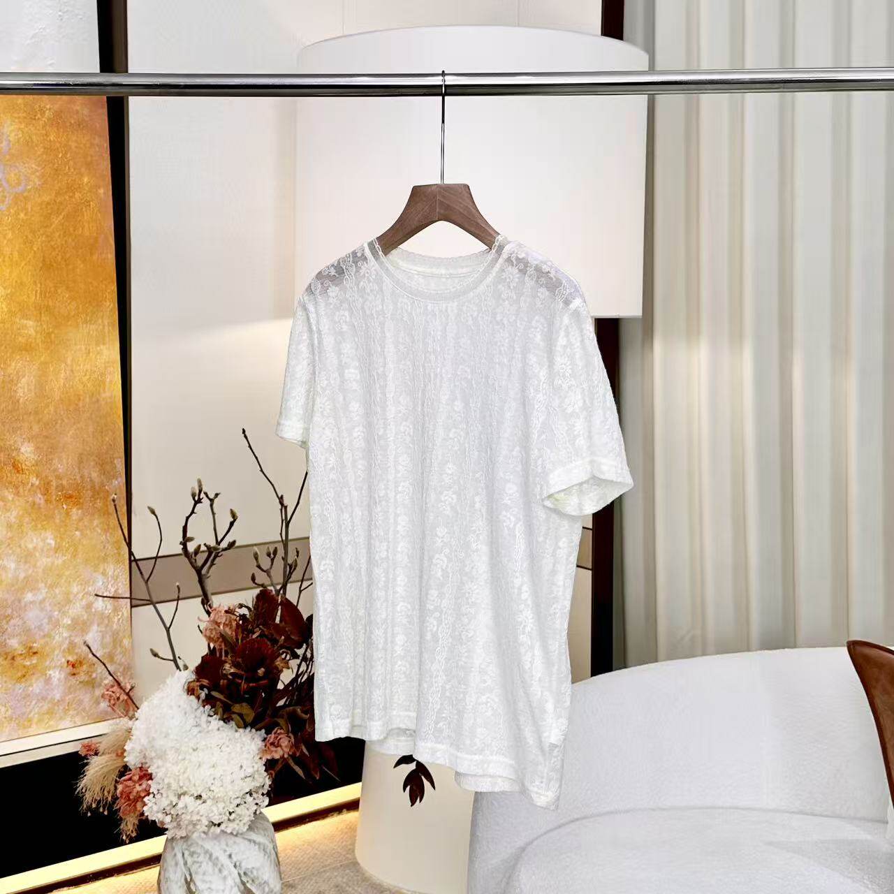 【妍妍】极简小众立体褶皱肌理感短袖T恤 ONST795636253