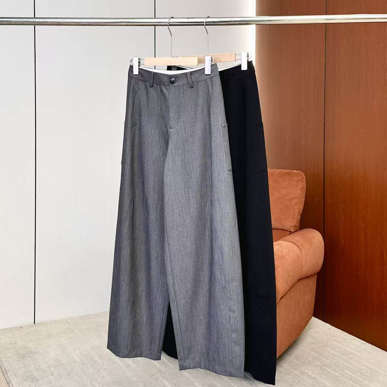 【妍妍粉丝专享】26春季新款直筒西装裤立体剪裁长裤ONKC01636076