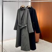 风衣ONWF2085115711 慵懒风韩系立领长款 妍妍粉丝专享 25新款