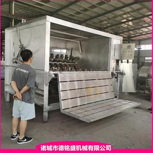 褪骡子毛屠宰设备 全自动毛驴脱毛机 浸烫后马打毛机