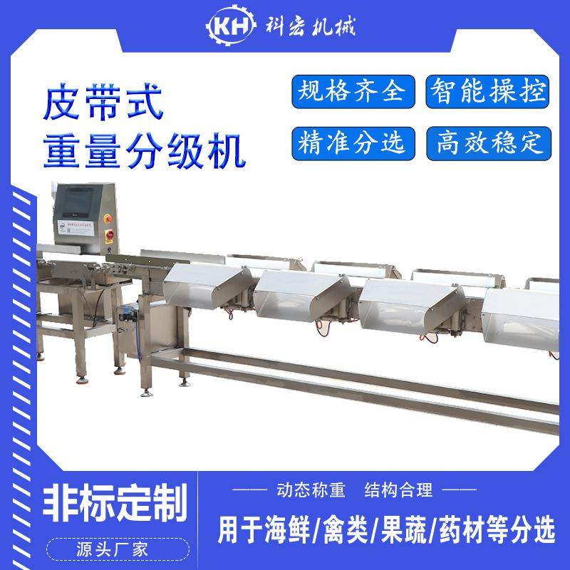 科宏机械皮带式分选海鲜类鱿鱼大虾整鸡整鸭重量分选自动重量分拣,清洗/食品/商业设备,选果机/分选机,淘宝优惠券,粉丝福利购,淘宝优惠卷