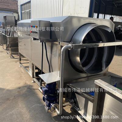 地瓜去泥滚筒清洗机 毛刷清洗表面泥污 食品袋翻转式清洗机