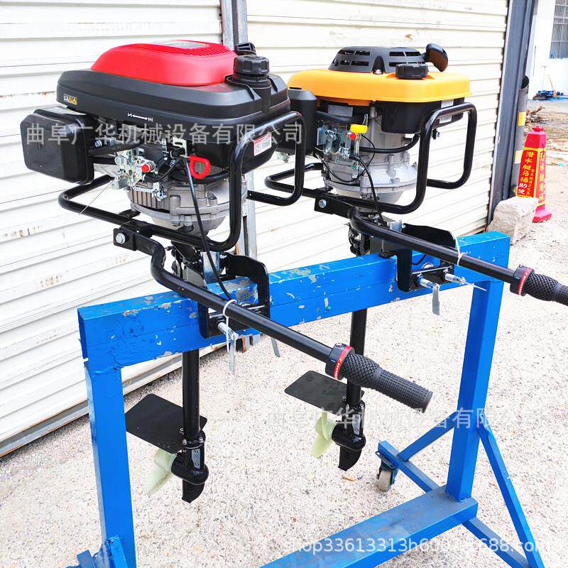 鱼虾养殖196cc船挂机 防汛救援风冷船外机 救援船用马达推进器