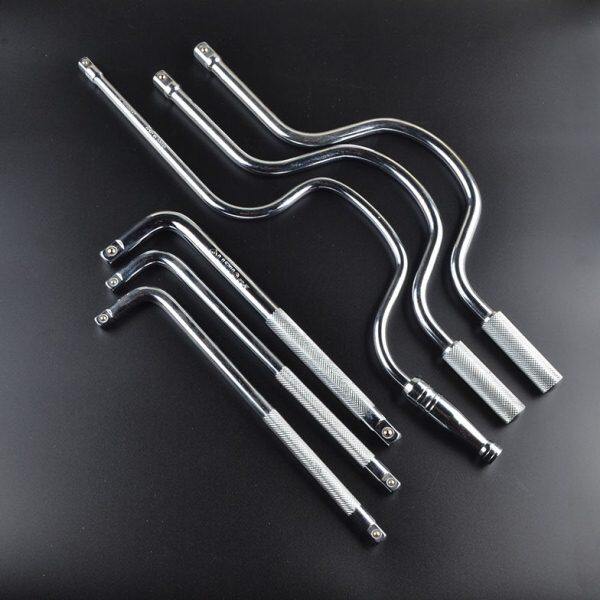 1/2大飞接口12.5mm弯弓型扳手摇杆扳手3/8中飞接口9.5mm摇把扳手