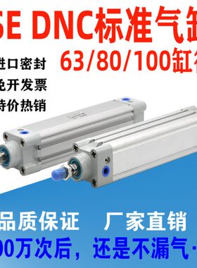 SE DNC标准气缸63/80/100X25X50X75X100X150X200-S方型隐藏式气缸