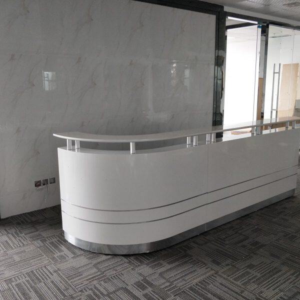 办公家具时尚烤漆前台现代接待台迎宾台简约收银台吧台咨询台