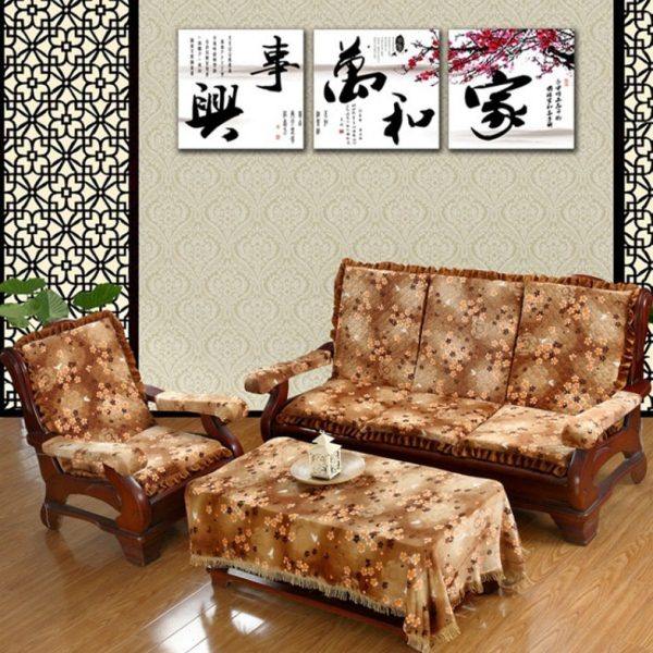 人座实木沙发垫防滑加厚海绵红木沙发坐垫带靠背连体木椅沙发垫,居家布艺,沙发垫,淘宝优惠券,粉丝福利购,淘宝优惠卷