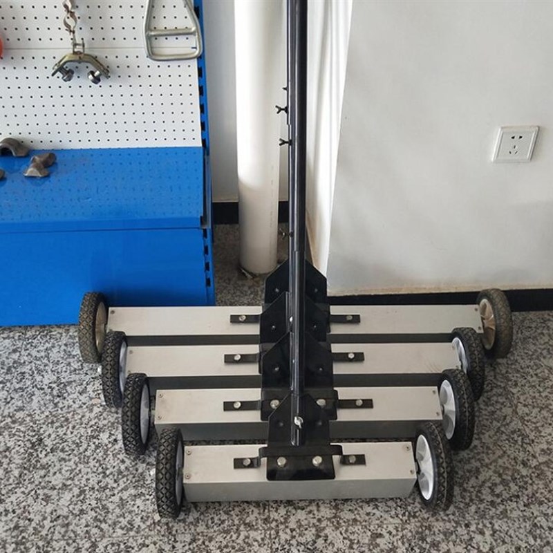 车间拾铁器手推式吸n铁车磁力钢丸铁屑清扫车地面除铁器强磁性工