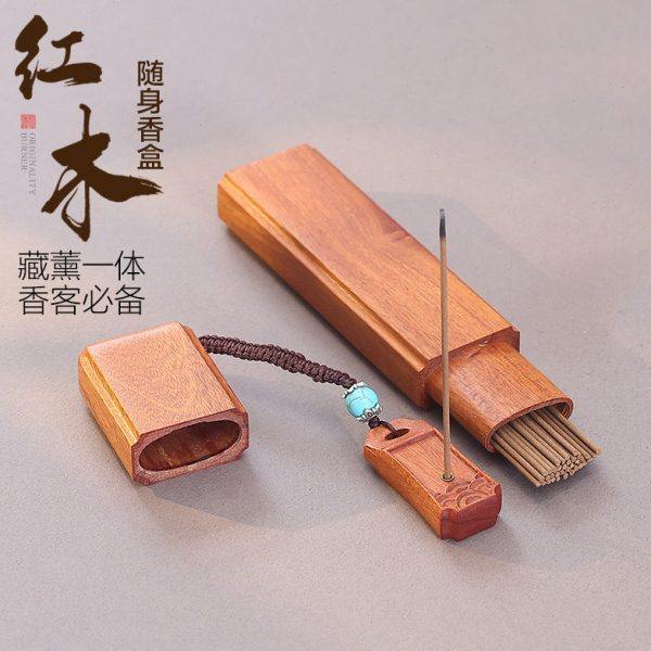 随身线香筒旅行外出便携式木质香盒茶桌线香插香托香炉家用室内,家居饰品,香托/香盘/香座/香插,淘宝优惠券,粉丝福利购,淘宝优惠卷