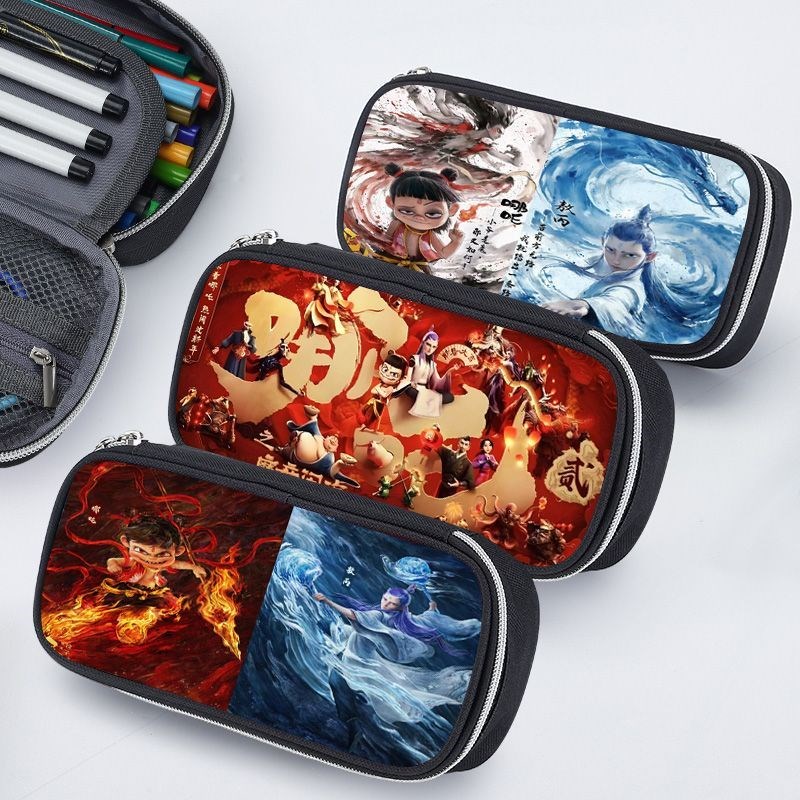 哪吒之魔童闹海笔袋小学生儿童文具盒男女铅笔盒文具收纳袋大容量