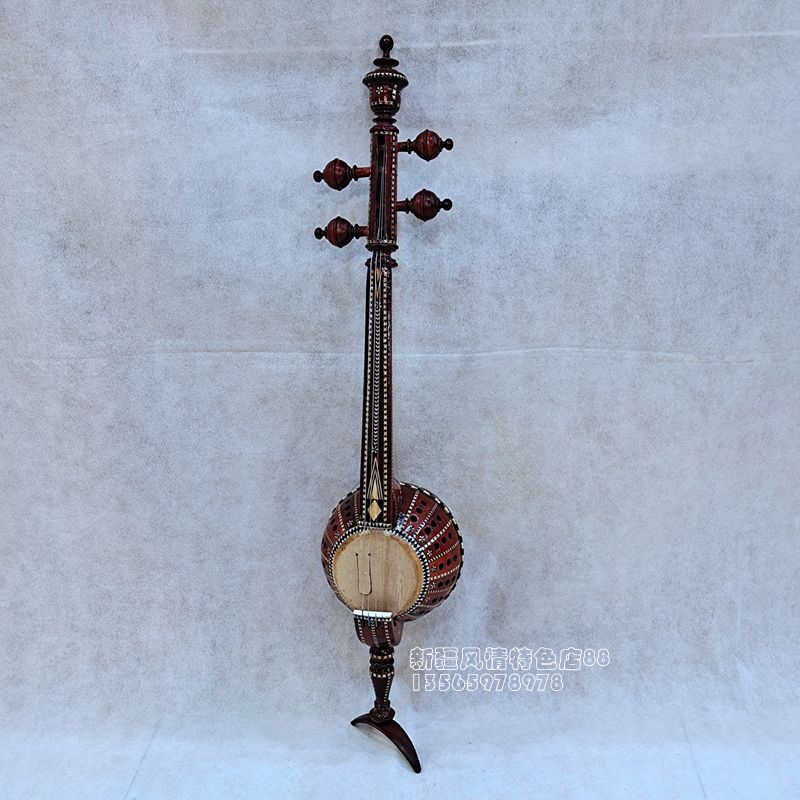 78厘米艾捷克新疆乐器民族少数民族维吾尔族拉弦乐.器实木手工