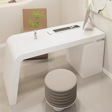 美容院办公洽谈桌医美咨询桌轻奢烤漆诊桌简约现代公司.前台接待