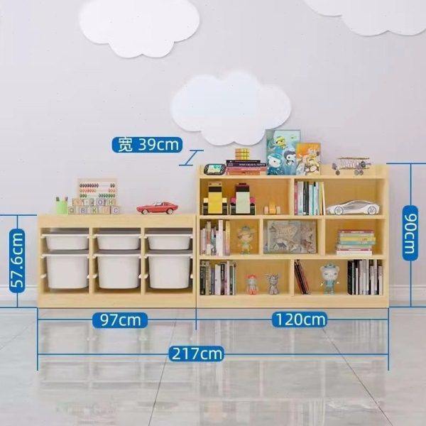 儿童实木书柜幼儿园储物柜家用置物架,住宅家具,儿童书柜,淘宝优惠券,粉丝福利购,淘宝优惠卷