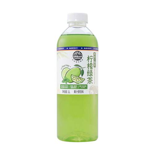 奥乐齐泰式薄荷柠檬绿茶1L 冷藏果汁茶夏日清爽解腻调味茶饮料