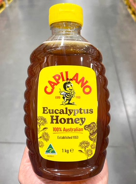 山姆 capilano澳大利亚进口康蜜乐蜂蜜1kg桉树百花蜜天然蜂蜜