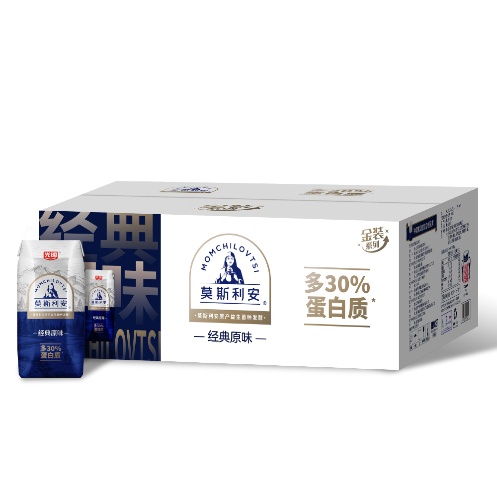 光明莫斯利安酸牛奶原味酸奶24盒