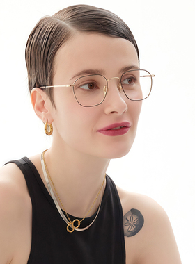 NINEACCORD轻奢细框圆形眼镜