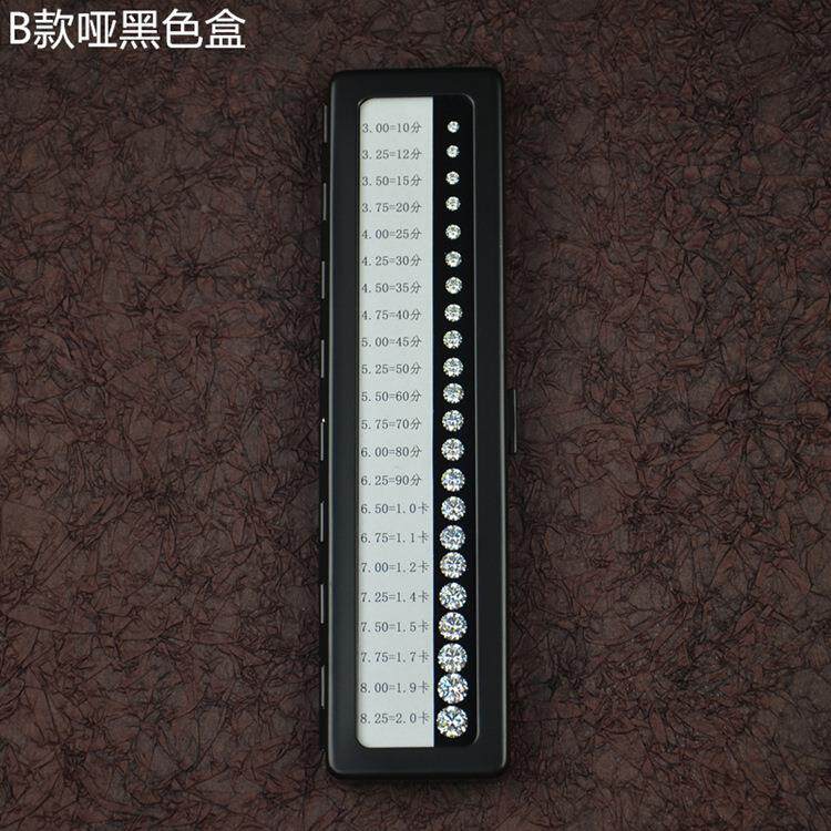 仿裸钻道锆石大TOK小石对比色钻石重工量直径比尺寸比重教学具具