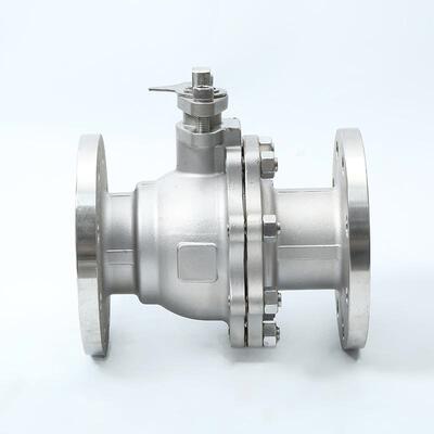 3钢4不锈二片式法兰球阀Q13341F-0耐16P手动中型阀门高温链接球阀