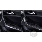 适于起亚斯用汀真碳纤维两侧912调出风口装 饰贴汽车空内饰改格装