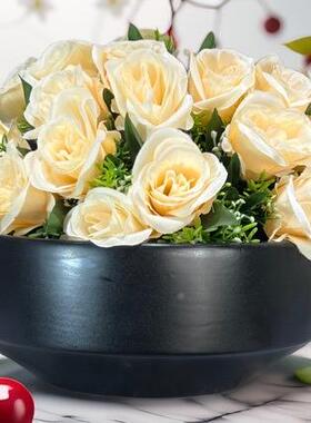 花北欧ins陶瓷盆231212摆件客厅茶几插花水器可培盆创意家居花装