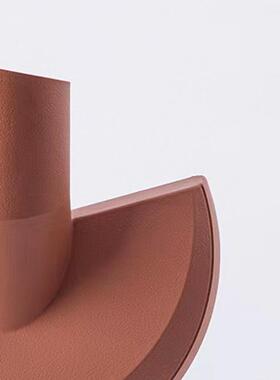 现极代简红色抽象几何树脂首饰架摆QDZ家件居样板房软装饰品摆砖