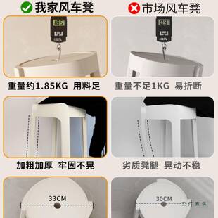 塑料凳子结实耐用用客备待用胶凳高加厚985可叠放简约餐桌板家凳