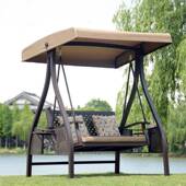 厂家供户外热庭院荡秋露千藤销椅直子75272天阳台吊篮吊床家具家