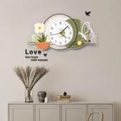 饰钟画表家用2024新餐款 客意厅CDC46装 饰画创时钟装 厅挂静音时钟