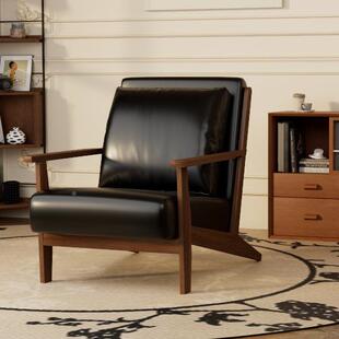 休中古风阳单人沙发椅实木台咖啡厅奶茶酒店民宿店接920待会客闲