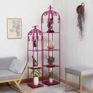 北欧铁厅鸟笼花架室内轻奢客无品牌/置落地式多层物架网艺红装饰