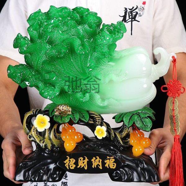 有大号玉白菜摆件家居客厅酒柜装饰品公室摆设店铺开业礼,饰品/流行首饰/时尚饰品新,摆件,淘宝优惠券,粉丝福利购,淘宝优惠卷