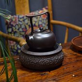 陶龙道 铁壶银壶 电陶炉煮茶器无辐射迷你小茶炉陶壶家用静音德国