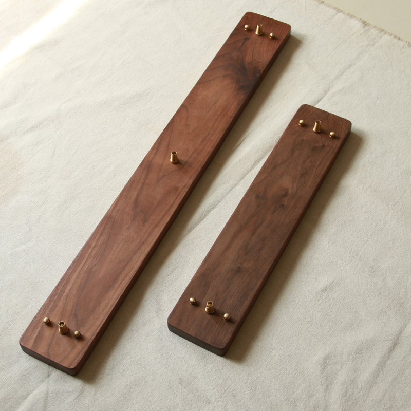 吊灯吸顶盘底座 黑胡桃木实木吸盘 支I持定制 木质支架灯具装饰