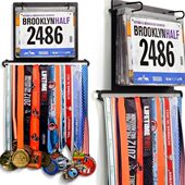 展示架方形架带号码 金属壁挂式 铁艺奖牌挂钩奖牌架悬挂式 布架墙饰