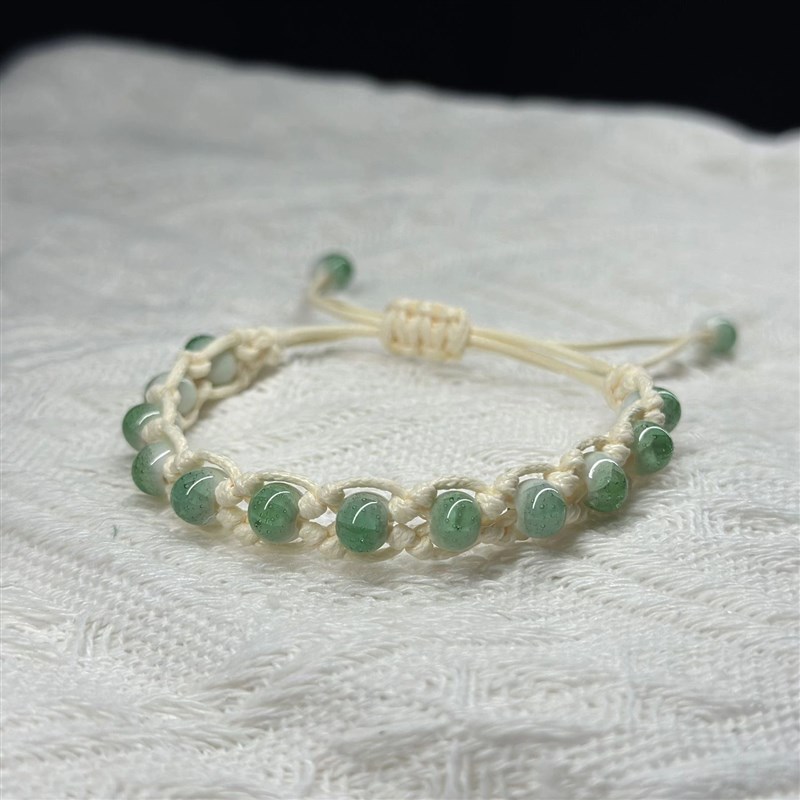 闺蜜信物 姐妹 k一对女生水晶冰裂纹闺蜜手链二人学生编绳古风礼