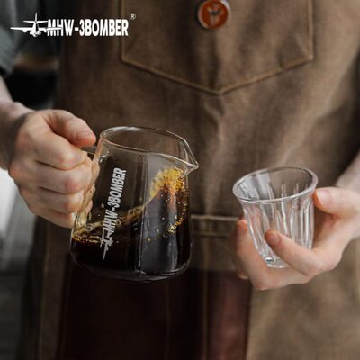 MHW-3BOMBER轰炸机手冲咖啡壶500ml 玻璃分享壶 滴漏式咖啡器具