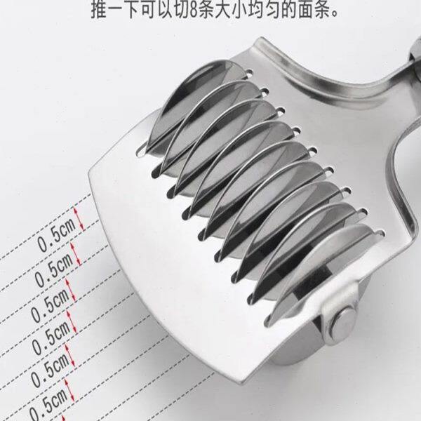 手擀面神器器手动面条手工不锈钢面条金丝饼划丝压面机滚轮切面刀
