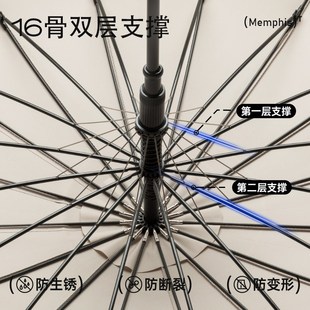 TIME&LOViER太麻里长柄伞超大抗风自动雨伞女晴雨两用伞加固加