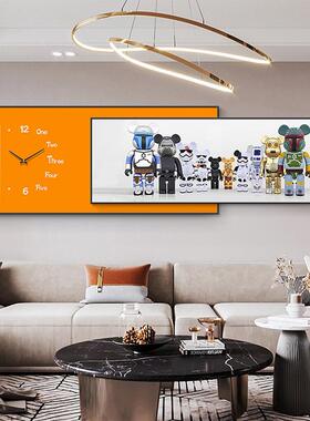 潮发牌kaws客厅装饰画现代KT-暴力简沙背景墙暴力熊壁意画创叠加