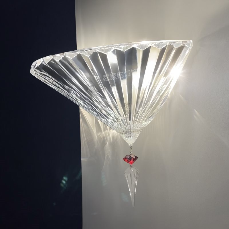 法式简约K9水晶影视墙壁灯楼梯过道卧室床头灯别墅酒店壁灯