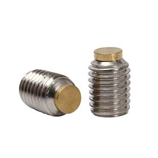 304不锈钢内六角M14M16螺丝紧装铜片铜垫铜头机米止付螺钉顶丝