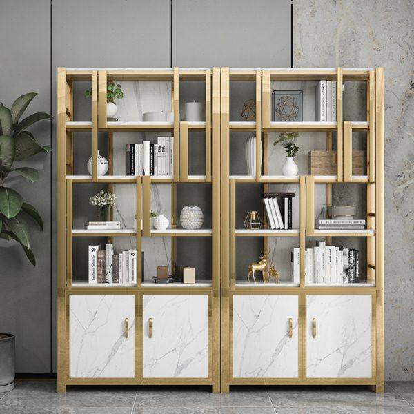 办公室隔断储物柜客厅入户玄关多层书架装饰展示架带门铁艺置物架,商业/办公家具,办公储物柜,淘宝优惠券,粉丝福利购,淘宝优惠卷