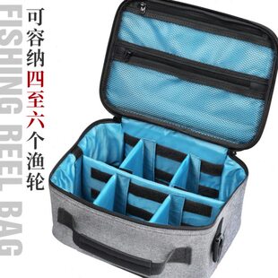 钓之屋 大容量渔轮收纳包便携式防水收纳盒路亚包鱼线轮保护包