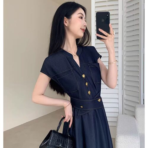 法式复古连衣裙女2026夏