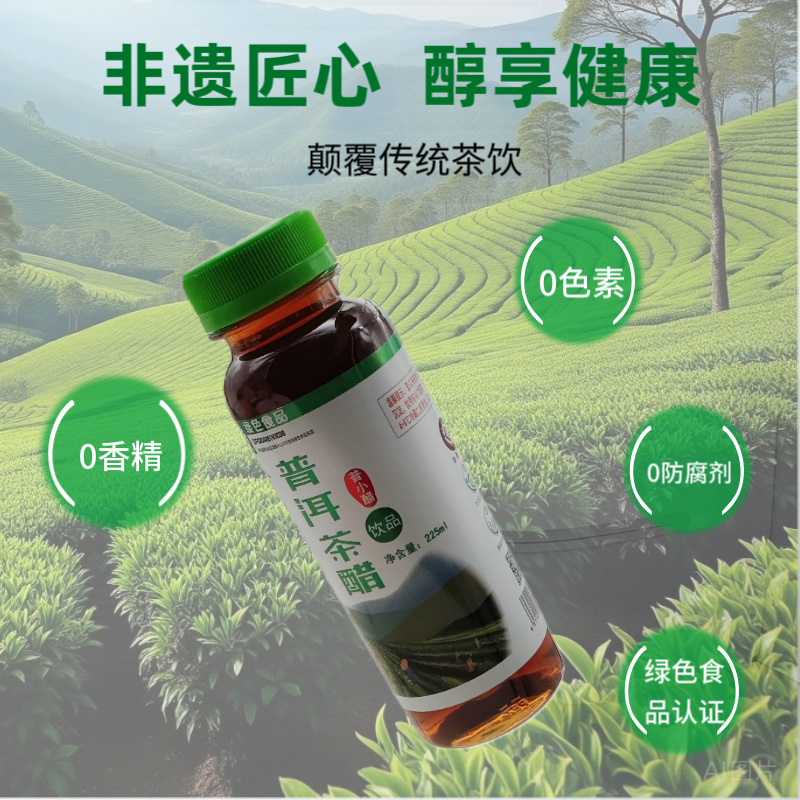 云南特产普洱茶醋解腻饮料茶饮古法土罐自然发酵绿色食品225ml3瓶,咖啡/麦片/冲饮,纯茶饮料,淘宝优惠券,粉丝福利购,淘宝优惠卷