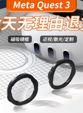 DEVASO适用 Meta Quest3近视镜片quest3磁吸防蓝光定制眼镜VR配件